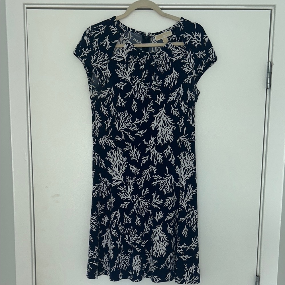 MICHAEL Michael Kors Blue Midi Sundress with Raglan Sleeves